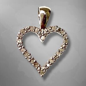 925 sterling silver pendant heart